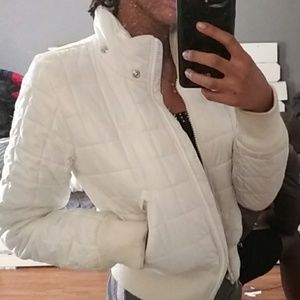 White Adidas coat